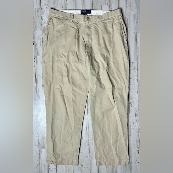 Polo Ralph Lauren Pants Mens 38x30 Tan Classic Fit Chino Preppy - Picture 2 of 11